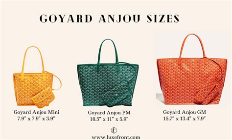 goyard small tote bag|goyard tote bag size comparison.